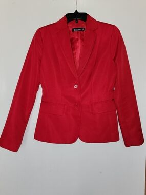 New York & Company Red Blazer Size 2